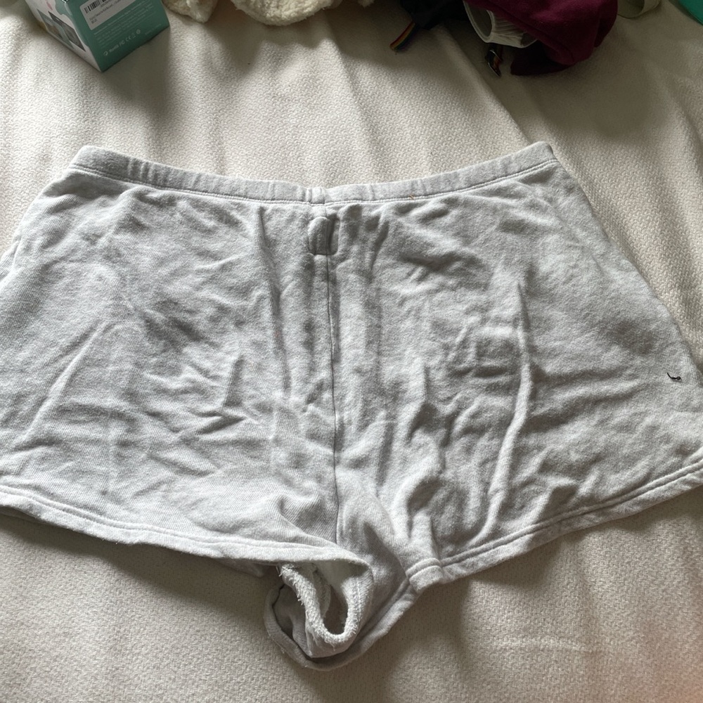 White towel shorts